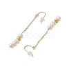 Natural Pearl Dangle Earrings EJEW-P286-42G-2