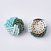 Glass Seed Beads Cabochons FIND-S321-04C-2