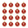 Golden Plated Alloy Enamel Charms ENAM-S118-03Y-2