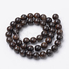 Natural Bronzite Beads Strands G-S272-01-4mm-2