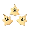 Halloween Ion Plating(IP) 304 Stainless Steel Charms STAS-D066-02G-2