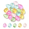 20Pcs 5 Colors Transparent Spray Painted Glass Beads GLAA-YW0001-91-2