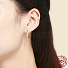 925 Sterling Silver Dangle Studs Earrings EJEW-FF0009-09G-5