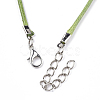 Waxed Cord Necklace Making X-NCOR-T001-16-3