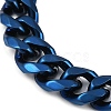 304 Stainless Steel Cuban Link Chain Bracelets for Men BJEW-B102-03BL-2