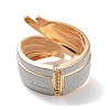 Sparkle Wings Wrap Alloy Cuff Bangles BJEW-C058-05G-02-3