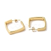 Rack Plating Brass Square Stud Earrings EJEW-F313-05G-2