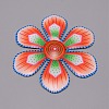3D Iron Flower Ornaments AJEW-TAC0025-18B-1