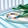 8.5MM Imitation Gemstone Glass Round Beads Stretch Bracelet for Women BJEW-JB07415-4