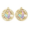 Rack Plating Alloy Enamel Pendants FIND-Q099-08A-01-1