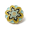 1-Hole Zinc Alloy Enamel Shank Buttons BUTT-WH0028-43A-1