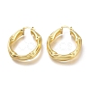 Brass Hoop Earrings EJEW-H104-14G-1