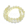 Natural Lemon Quartz Beads Strands G-L552D-12A-3