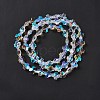Faceted Glass Beads Strands EGLA-E030-01B-3