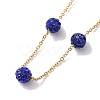 Polymer Clay Rhinestone Beads Necklace BJEW-B078-05G-4