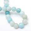 Round Natural Grade A Amazonite Bead Strands X-G-R345-6mm-16-3