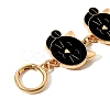 Cartoon Cat Alloy Enamel Bag Extender Chains PW-WG5B676-02-2