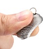 304 Stainless Steel Spiral Bead Cage Pendants STAS-Z033-03P-2