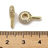 Oval Rack Plating Brass Micro Pave Cubic Zirconia Pendant Bails KK-S397-08A-3