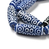 Blue Tibetan Style dZi Beads Strands TDZI-NH0001-B02-01-4