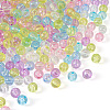 Cheriswelry 560Pcs 7 Colors Transparent Acrylic Beads MACR-CW0001-10-4