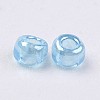 12/0 Grade A Transparent Colours Lustered Round Glass Seed Beads X-SEED-A022-F12-517-2