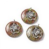 Natural Unakite Pendants G-P484-01P-04-1