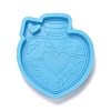 Heart Perfume Bottle Pendant Silicone Molds X-DIY-M034-25-2