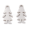 201 Stainless Steel Pendants STAS-D451-18P-1