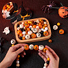 Craftdady 140Pcs Halloween Theme Painted Natural Wood Beads WOOD-CD0001-19-6