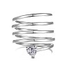 925 Sterling Silver Micro Pave Cubic Zirconia Rings for Women RJEW-A051-01P-3