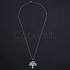 201 Stainless Steel Pendants Necklaces NJEW-S105-JN694-45-1-2