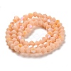 Opaque Solid Color Imitation Jade Glass Beads Strands GLAA-F029-P4mm-D06-2