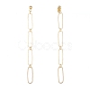 Brass Dangle Stud Earrings X-EJEW-JE03837-2