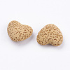 Unwaxed Natural Lava Rock Beads G-I190-A03-2