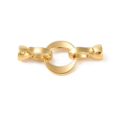 Brass Fold Over Clasps KK-U016-24G-1