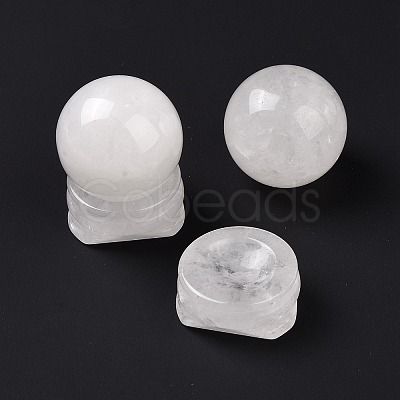 Natural Quartz Crystal Display Decorations DJEW-G032-02K-1