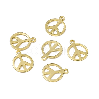 Rack Plating Brass Charms X-KK-C007-08G-1