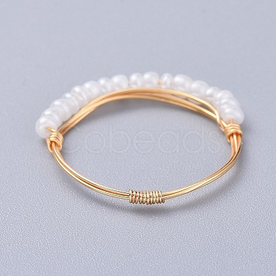 Glass Seed Beaded Rings RJEW-JR00269-1