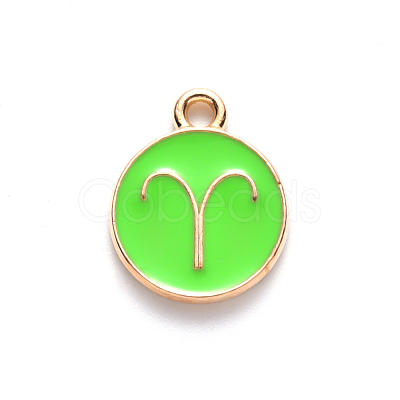 Alloy Enamel Pendants ENAM-S124-01A-06A-1