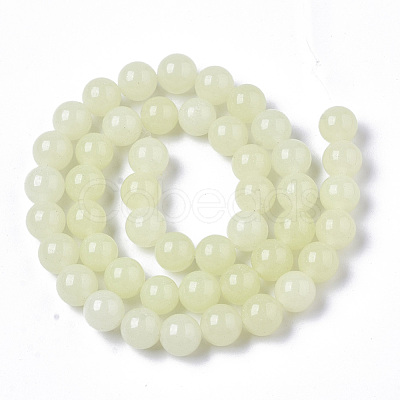 Synthetic Luminous Stone Beads Strands G-T129-12E-1