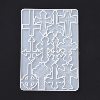 DIY Cross Pendants Silicone Molds DIY-D060-05-1