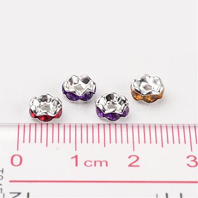 Acrylic Rhinestone Spacer Beads X-RSB6mm-1