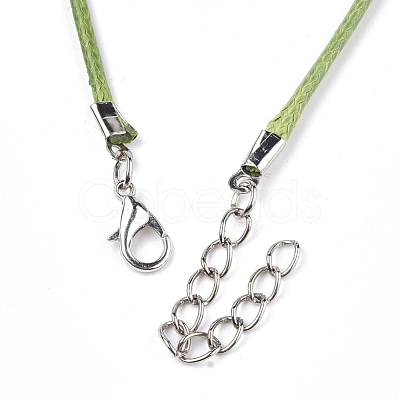 Waxed Cord Necklace Making X-NCOR-T001-16-1