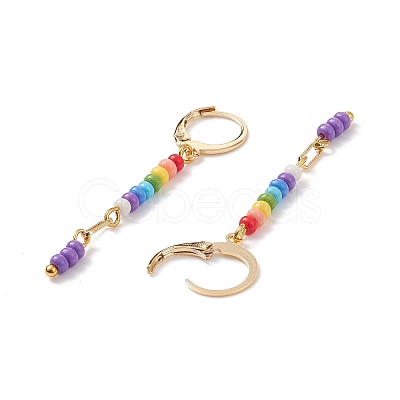 Glass Seed Beads Earring Sets for Women EJEW-JE05060-1