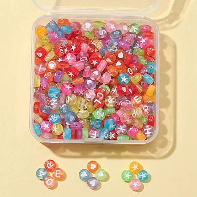 50G Transparent Acrylic Beads TACR-FS0001-26-1