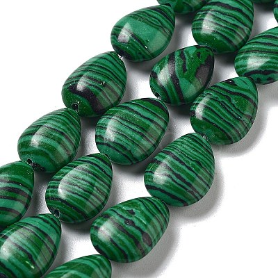 Synthetic Malachite Dyed Beads Strands G-P528-L07-01-1