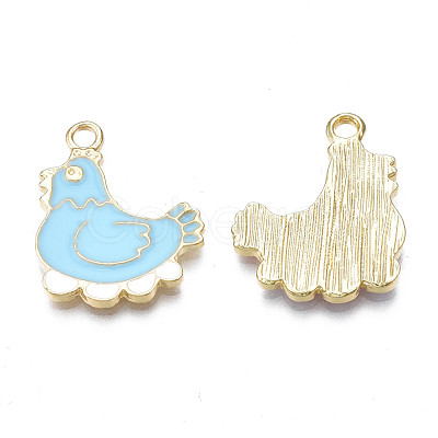 Alloy Enamel Pendants PALLOY-N170-033C-NR-1