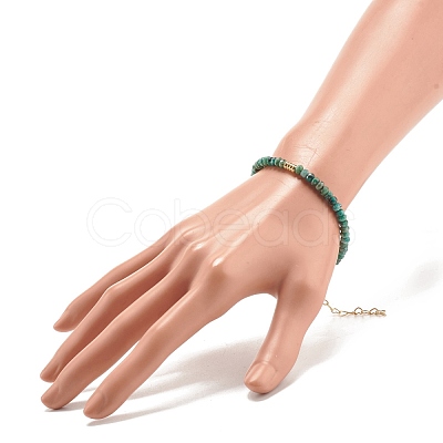 Natural Malaysia Jade(Dyed) Beaded Bracelets for Women or Men BJEW-JB07791-05-1