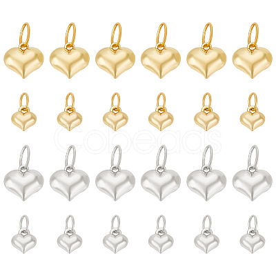 PandaHall Elite 24Pcs 4 Style Alloy Charms FIND-PH0010-66-1